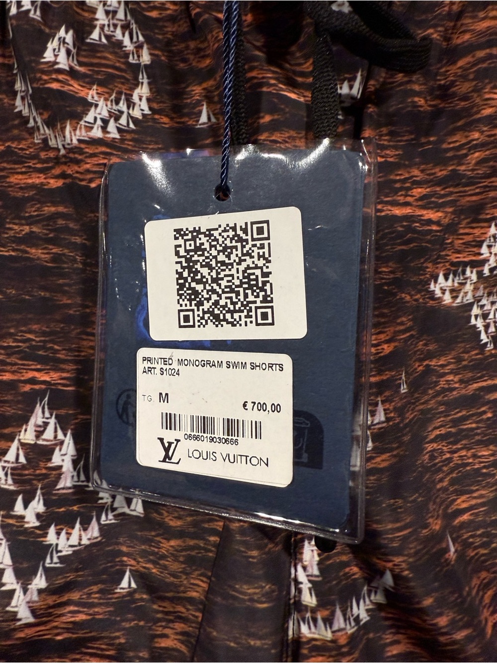 Louis Vuitton Brown Monogram Swim Shorts w/ white logos image 5